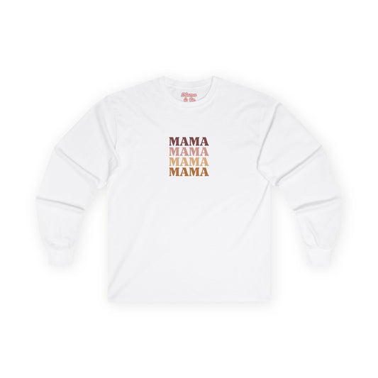 "MAMA" Ultra Cotton Long Sleeve Tee