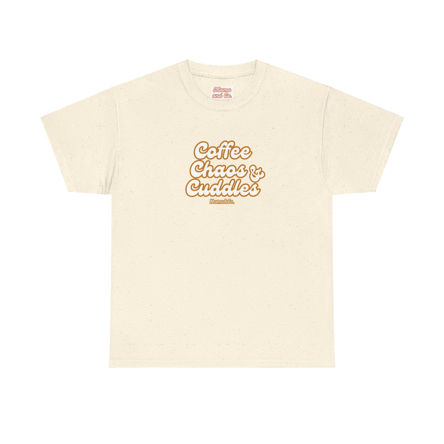 "Coffee, Chaos & Cuddles" Cotton Tee